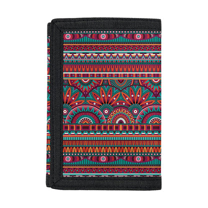 Tribal Ethnic Pattern Print Trifold Wallet