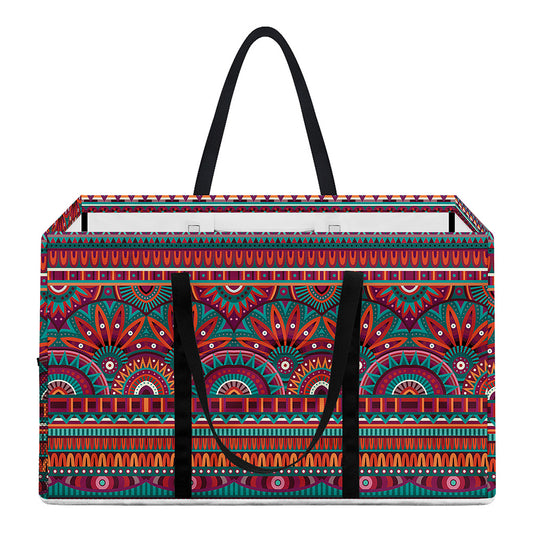 Tribal Ethnic Pattern Print Utility Tote Bag