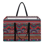 Tribal Ethnic Pattern Print Utility Tote Bag