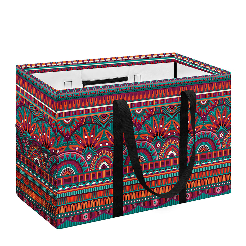 Tribal Ethnic Pattern Print Utility Tote Bag