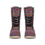 Tribal Ethnic Pattern Print Winter Boots