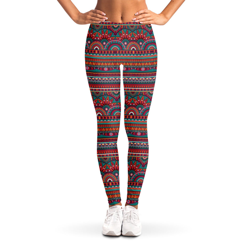 Tribal Ethnic Pattern Print Women's Leggings