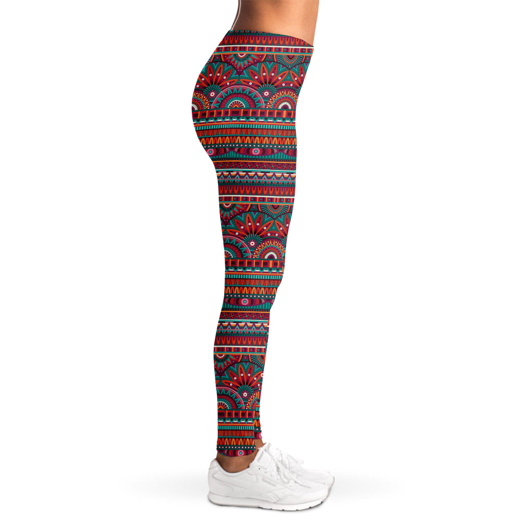 Tribal Ethnic Pattern Print Women's Leggings