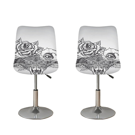 Tribal Indian Bull Skull Print Bar Stool Covers