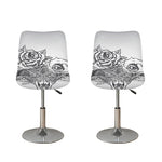 Tribal Indian Bull Skull Print Bar Stool Covers