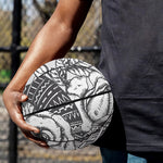Tribal Indian Bull Skull Print Basketball