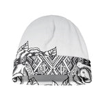 Tribal Indian Bull Skull Print Beanie