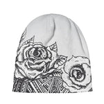 Tribal Indian Bull Skull Print Beanie