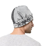 Tribal Indian Bull Skull Print Beanie