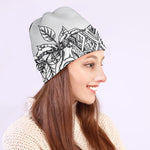 Tribal Indian Bull Skull Print Beanie
