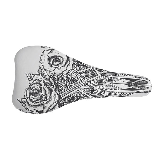 Tribal Indian Bull Skull Print Bicycle Seat Cover