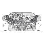 Tribal Indian Bull Skull Print Car Windshield Snow Cover
