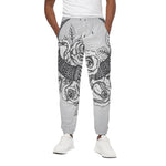 Tribal Indian Bull Skull Print Cotton Pants