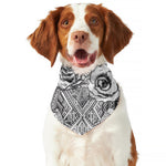 Tribal Indian Bull Skull Print Dog Bandana