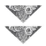 Tribal Indian Bull Skull Print Dog Bandana