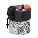 Tribal Indian Bull Skull Print Drawstring Makeup Bag