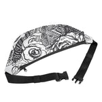 Tribal Indian Bull Skull Print Fanny Pack