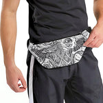 Tribal Indian Bull Skull Print Fanny Pack