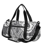 Tribal Indian Bull Skull Print Gym Bag