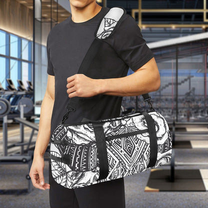 Tribal Indian Bull Skull Print Gym Bag