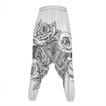 Tribal Indian Bull Skull Print Hammer Pants