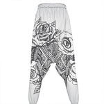 Tribal Indian Bull Skull Print Hammer Pants