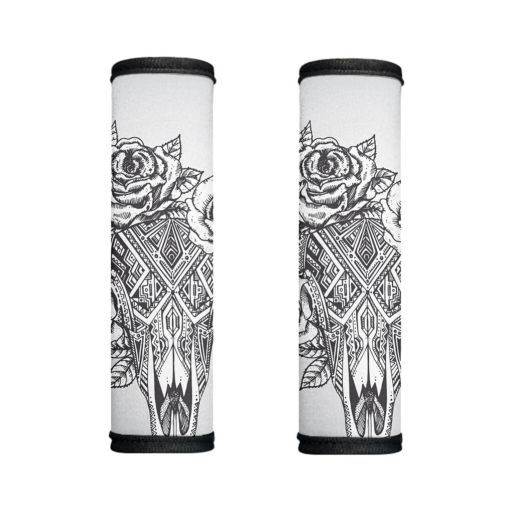 Tribal Indian Bull Skull Print Handle Covers