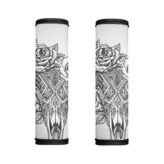 Tribal Indian Bull Skull Print Handle Covers