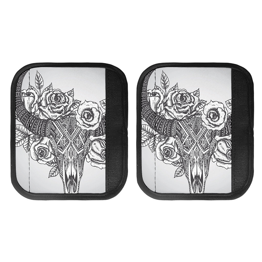 Tribal Indian Bull Skull Print Handle Covers