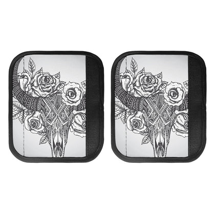Tribal Indian Bull Skull Print Handle Covers