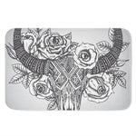 Tribal Indian Bull Skull Print Indoor Door Mat