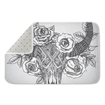 Tribal Indian Bull Skull Print Indoor Door Mat