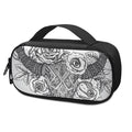 Tribal Indian Bull Skull Print Portable Cooler Travel Case