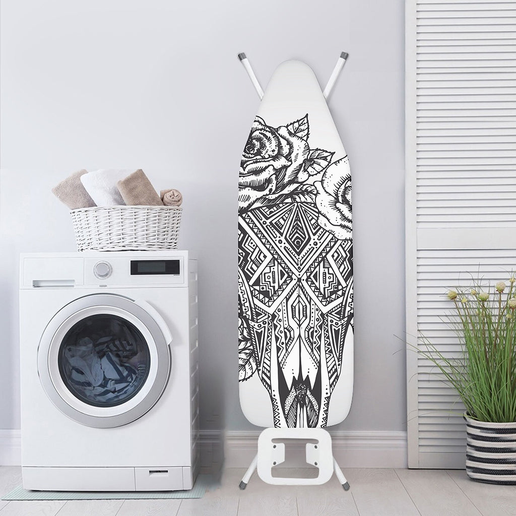Tribal Indian Bull Skull Print Ironing Board Cover