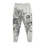 Tribal Indian Bull Skull Print Jogger Pants