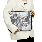 Tribal Indian Bull Skull Print Laptop Sleeve