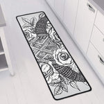 Tribal Indian Bull Skull Print Long Kitchen Mat