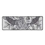 Tribal Indian Bull Skull Print Long Kitchen Mat