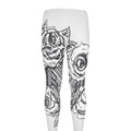 Tribal Indian Bull Skull Print Men's Leggings