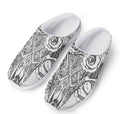 Tribal Indian Bull Skull Print Mesh Casual Shoes