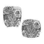 Tribal Indian Bull Skull Print Office Chair Cover