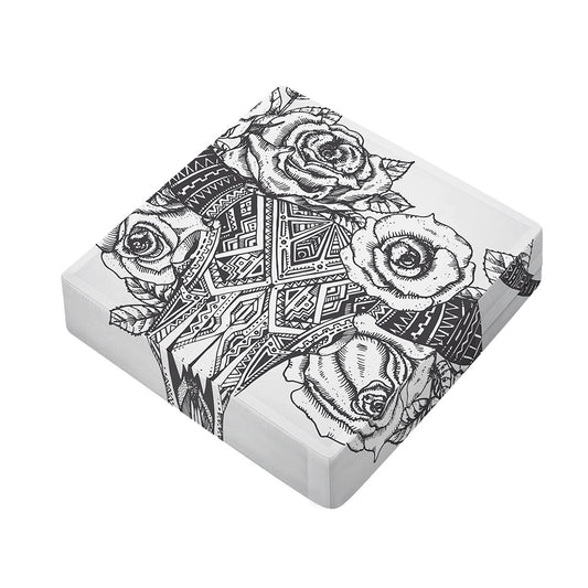 Tribal Indian Bull Skull Print Outdoor Seat Cushion Cover