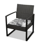 Tribal Indian Bull Skull Print Outdoor Seat Cushion Cover