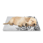 Tribal Indian Bull Skull Print Pet Cooling Mat Cover