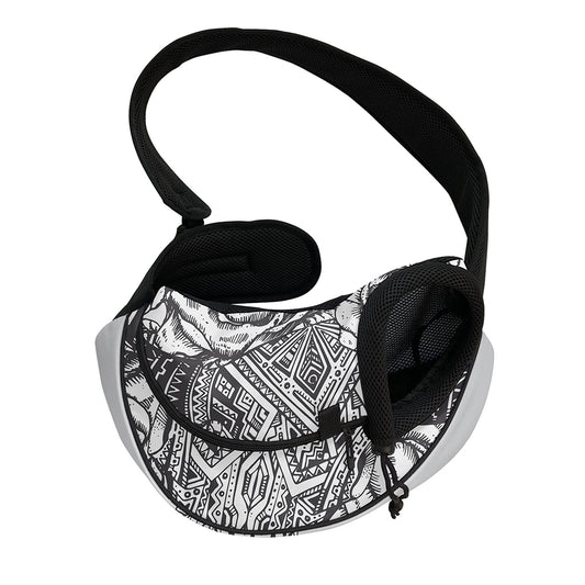Tribal Indian Bull Skull Print Pet Sling Carrier