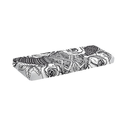 Tribal Indian Bull Skull Print Piano Keyboard Cover