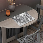 Tribal Indian Bull Skull Print Placemat