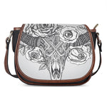 Tribal Indian Bull Skull Print Saddle Bag