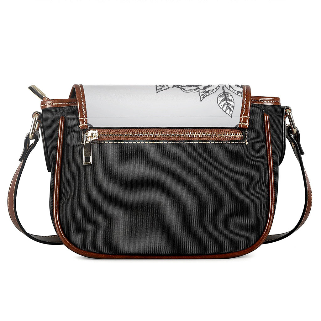 Tribal Indian Bull Skull Print Saddle Bag