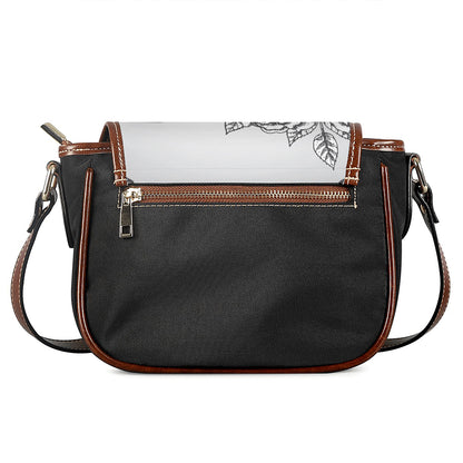 Tribal Indian Bull Skull Print Saddle Bag
